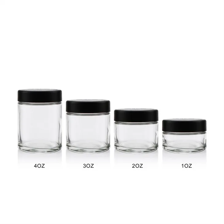 Clear Child Proof Glass Packaging