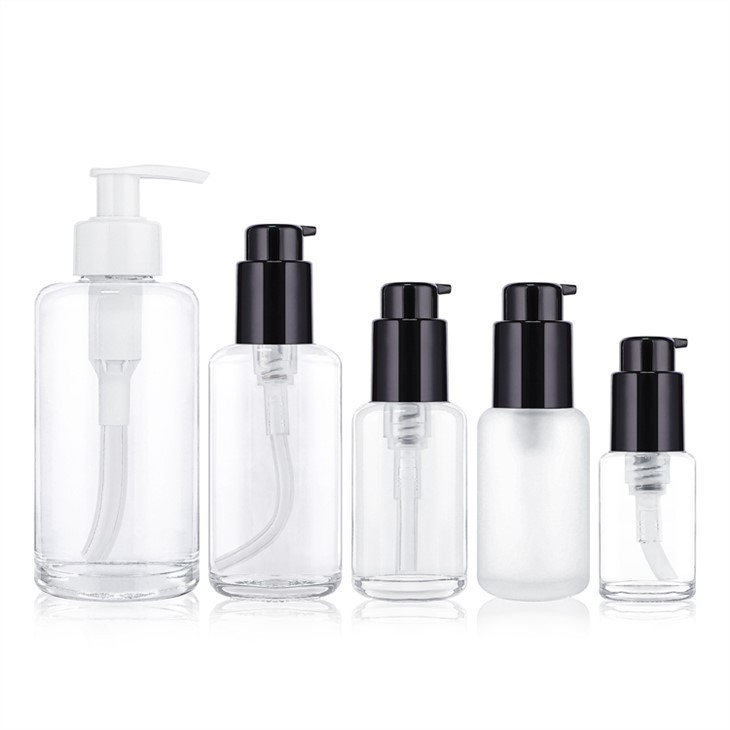 Clear Glass Empty Lotion Containers