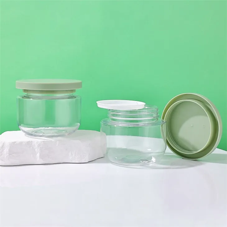Clear Round 250ml Plastic Jar