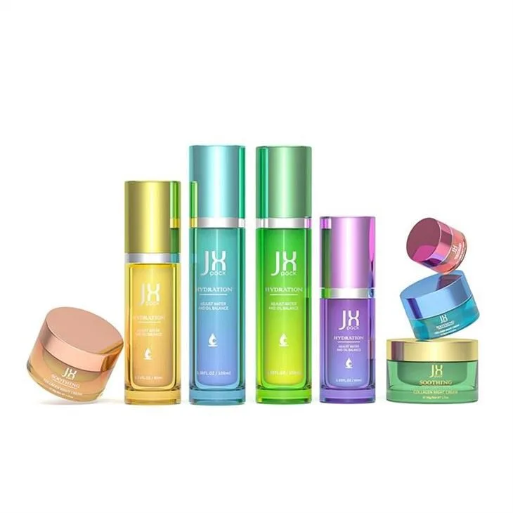 Cosmetic Bottles Plastic Acrylic Refillable Skincare Packaging