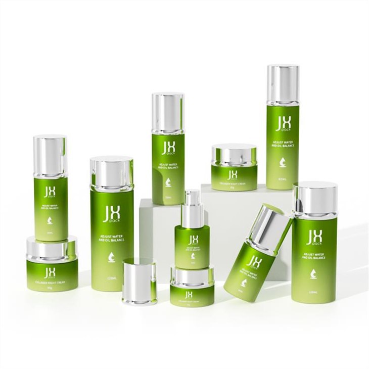 Cosmetic Bottles Set Glass Cream Jars Cosmetic Packaging