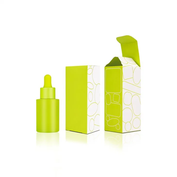 Green 30ml Flat Shoulder Glass Tincture Bottles