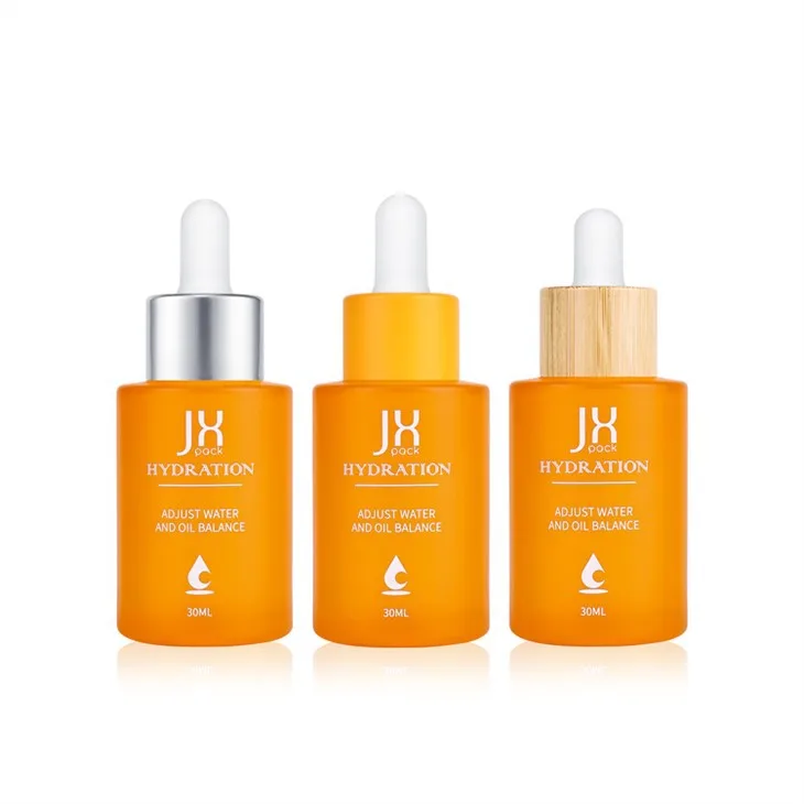 Orange 30ml Empty Pipette Bottles