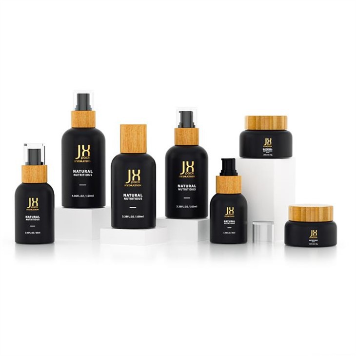 30g 120ml Recyclable Cosmetic Packaging With Bamboo Cap