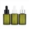 1 Oz 1.7 Oz Clear Frosted Cylinder Glass Dropper Bottle With Dropper