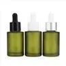 1 Oz 1.7 Oz Clear Frosted Cylinder Glass Dropper Bottle With Dropper