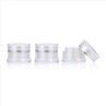 1 Oz Acrylic Cosmetic Jars White Empty Face Cream Containers