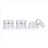 1 Oz Acrylic Cosmetic Jars White Empty Face Cream Containers