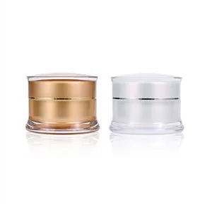 1 Oz Acrylic Cosmetic Jars White Empty Face Cream Containers