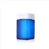 100g Square Blue Frosted Child Resistant Glass Jar