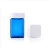 100g Square Blue Frosted Child Resistant Glass Jar
