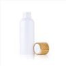100ml 150ml White Plastic Lotion Essential Oil Bottles With Bamboo Cap