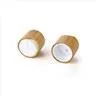 100ml 150ml White Plastic Lotion Essential Oil Bottles With Bamboo Cap