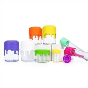 10ml 50ml Clear Concentrate Jar With Silicone Lid