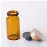 10ml PVC Dropper Glass Vial, Clear Frosted Empty Glass Vials with PVC Dropper Flip Top/Off Vial
