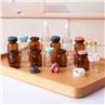 10ml PVC Dropper Glass Vial, Clear Frosted Empty Glass Vials with PVC Dropper Flip Top/Off Vial