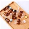 10ml PVC Dropper Glass Vial, Clear Frosted Empty Glass Vials with PVC Dropper Flip Top/Off Vial