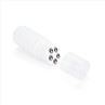 120ml White Plastic Five Steel Ball Roller Bottle Cosmetic Packaging