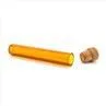 127mm Amber Glass Pre Rolled Tube With Cork