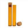 127mm Amber Glass Pre Rolled Tube With Cork