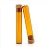 127mm Amber Glass Pre Rolled Tube With Cork