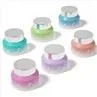 15g 30g 50g 100g Colored Inclined Shoulder Glass Cosmetic Jars