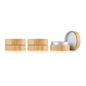 15g 30g Bamboo Aluminum Jar