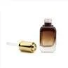 15ml 20ml 40ml Thick Bottom Square Serum Cosmetic Glass Dropper Bottle