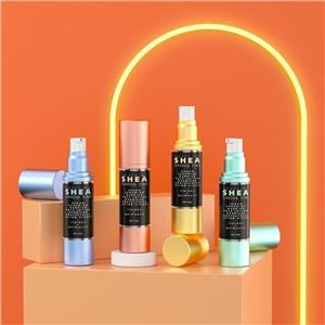 15 ml 50 ml tom luftløs pumpeflaske i farget plast