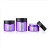 1oz 2oz 3oz 4oz Purple Glass Child Resistant Jar