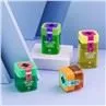 1oz 2oz 3oz 4oz Square Glass Child Proof Jar