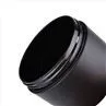 200ml Frosted Black Plastic Round Cosmetic Jar