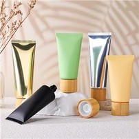 20g Plastic Cosmetic Tube Packaging With Bamboo Lid