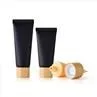 20g Plastic Cosmetic Tube Packaging With Bamboo Lid