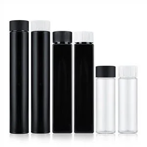 20ml 35ml 40ml Black Plastic Child Resistant Tube