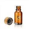 20ml Bamboo Lid Amber Dropper Bottles