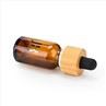 20ml Bamboo Lid Amber Dropper Bottles