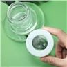 2oz Clear Glass Child Resistant Storage Jar