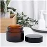 30 50 Ml Cosmetic Face Lotion Glass Jars With Screw Top Plastic Lid