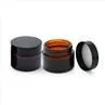 30 50 Ml Cosmetic Face Lotion Glass Jars With Screw Top Plastic Lid