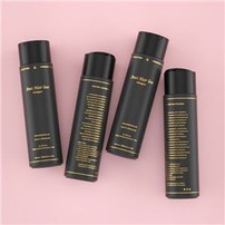 300ml Pet Black Shampoo And Conditioner Bottles Screw Lid