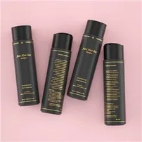 300ml Pet Black Shampoo And Conditioner Bottles Screw Lid