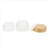 30g 50g Bamboo Cream Jars Cosmetic Pots With Wooden Lids