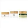 30g Glass Cosmetic Jar With Bamboo Lid 30ml Cream Jar