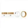 30g Glass Cosmetic Jar With Bamboo Lid 30ml Cream Jar
