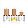 30ml Flat Shoulder Glass Bottle With Bamboo Pipette 1 Oz Clear Glass Dropper Bottles Suppliers
