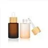 30ml Glass Dropper Bottles Wholesale Essence Serum Hair Body Oil Pipette Bottle Custom