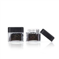 3oz Square Clear Child Resistant Safe Jar