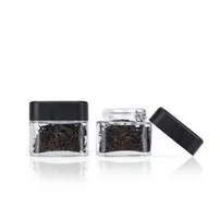 3oz Square Clear Child Resistant Safe Jar