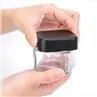 3oz Square Clear Child Resistant Safe Jar